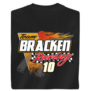 Custom Car Back Print/Front Pocket T-Shirts