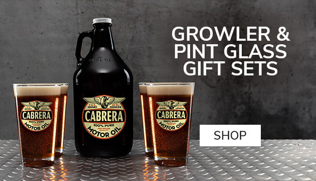 Custom Car Growler & Pint Glass Gift Set