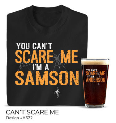 Can't Scare Me - T-Shirt & Pint Glass