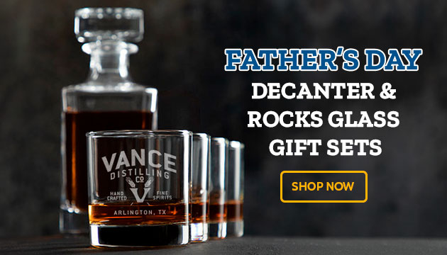 Father's Day Decanter & Rocks Glass Gift Sets