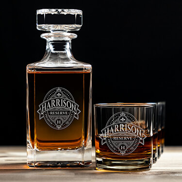 Whisky Decanter & Rocks Glass Gift Sets