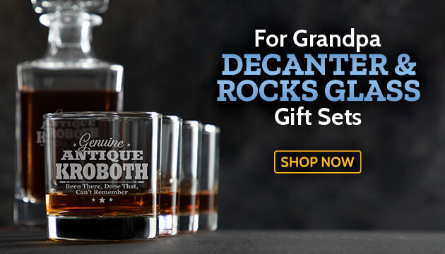Personalized Decanter & Rocks Glass Gift Sets