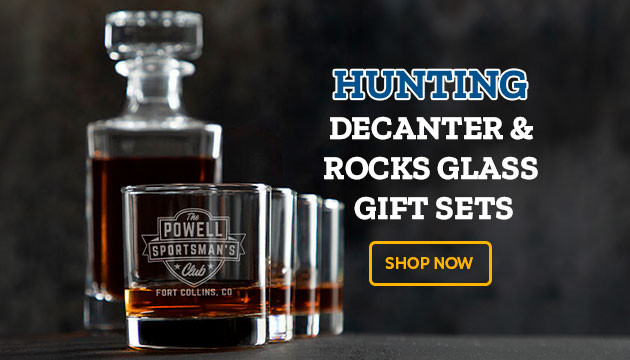 Hunting Decanter & Rocks Glass Gift Sets