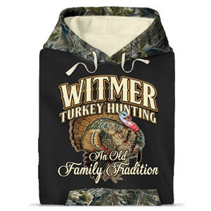 Turkey Hunting 2-Tone Camo Hooded Sweatshirts