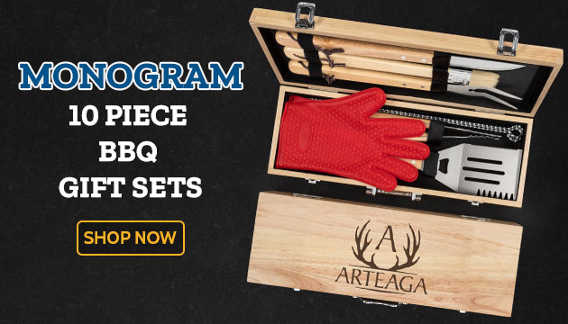 Monogram 10 Piece BBQ Gift Sets