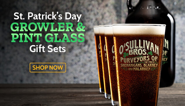 St. Patrick's Day Growler & Pint Glass Gift Set