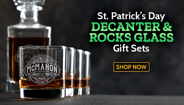 St. Patrick's Day Decanter & Rocks Glass Gift Sets