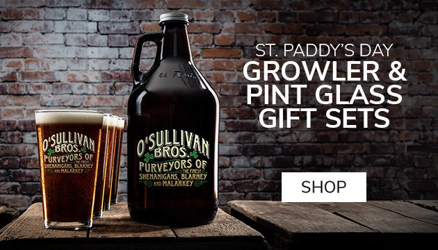 St. Patrick's Day Growler & Pint Glass Gift Set