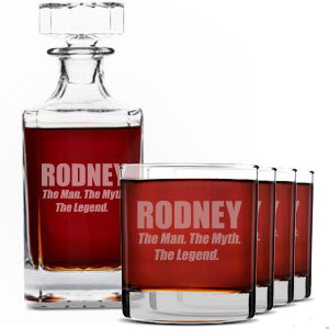 Valentine's Day Decanter & Rocks Glass Gift Sets