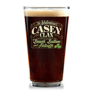 St. Patrick's Day Colored Pint Glasses